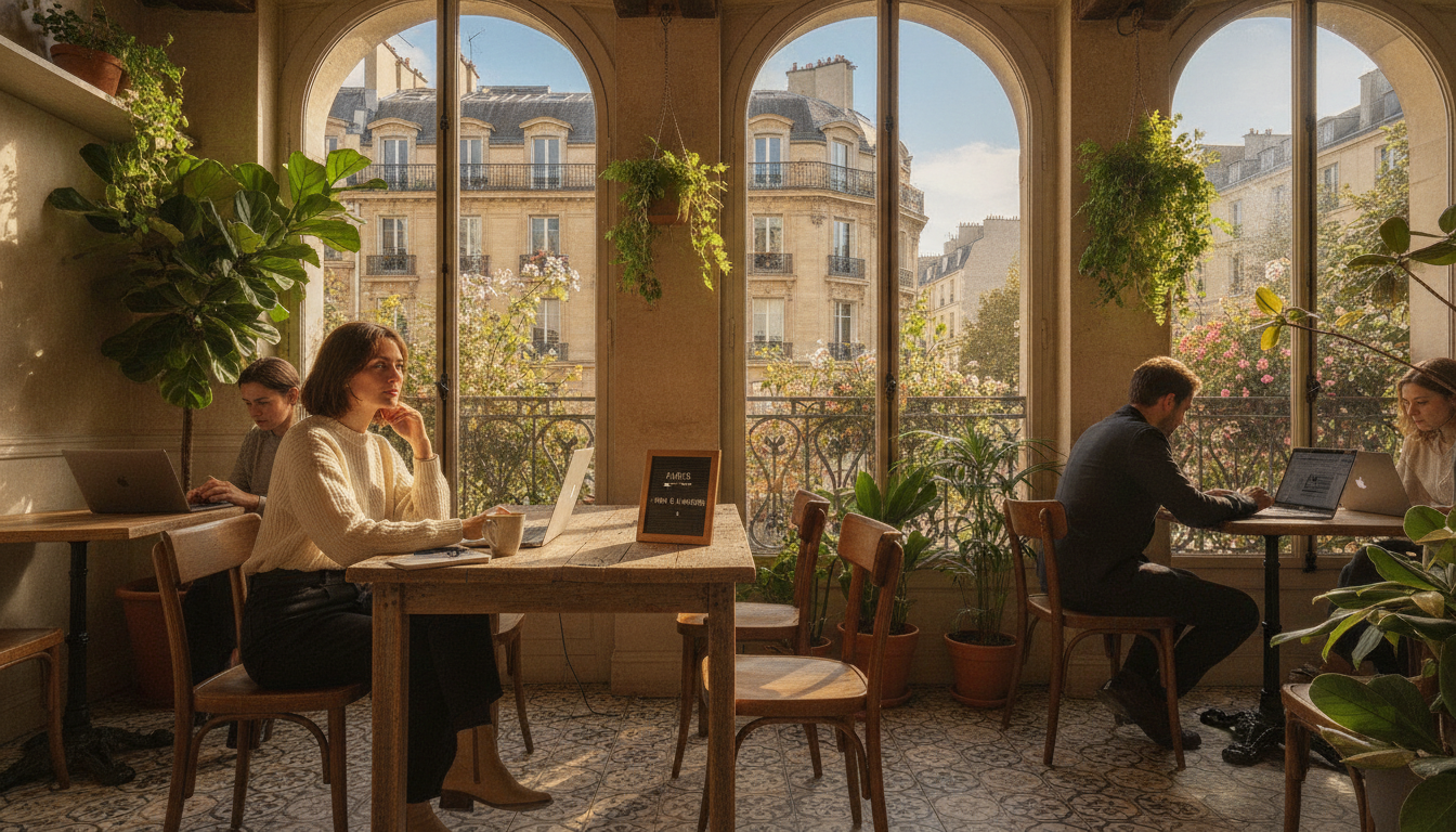 Paris remote work itinerary