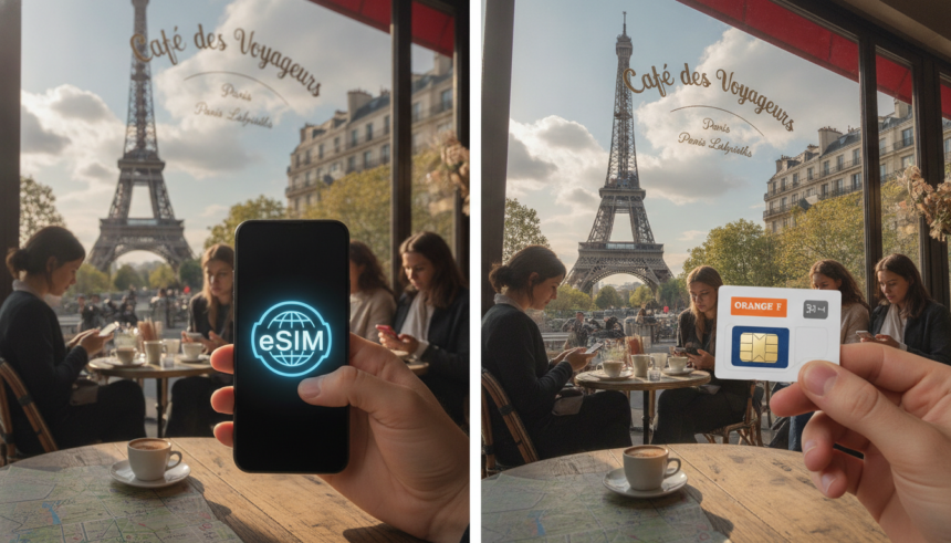 esim vs local sim Paris