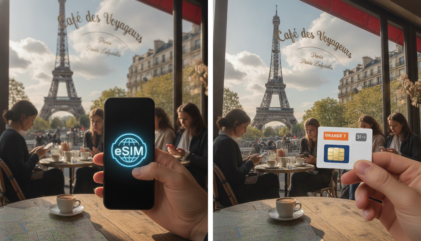esim vs local sim Paris